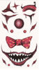 Picture of Halloween Realistic Temporary Costume Make Up Face Tattoo Kit Men or Women Adult - (Confused Clown) - 1 Kit