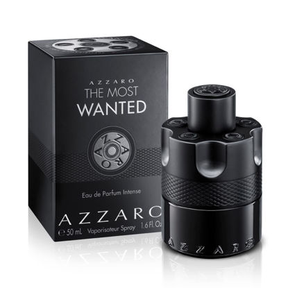 Picture of Azzaro The Most Wanted Eau de Parfum Intense - Woody & Seductive Mens Cologne - Fougère, Ambery & Spicy Fragrance for Date Night - Lasting Wear - Luxury Perfumes for Men - Travel Size, 1.6 Fl. Oz
