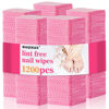 Picture of MAQIHAN 1200 Lint Free Nail Wipes - Pink Acetone Nail Polish Remover Wipes Lint Free Nail Wipes Pads Gel Nails No Lint Nail Glue Wipes Eyelash Extensions Toallitas Para Uñas Sin Pelusa Nail Supplies