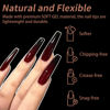 Picture of Cycullinyt 240Pcs Coffin Nail Tips, Long Coffin Press On Soft Gel x Nails, 12 Sizes Full Cover Acrylic False Nail Tips, for Beginner and Home Salon Diy