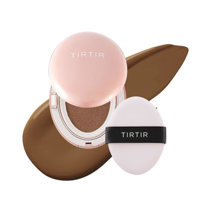 Picture of [*Mini Size*] TIRTIR All Cover Pink Cushion | Korean Cushion Foundation, (#43N Deep Cocoa, 0.15 Fl Oz)