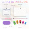 Picture of Colorful Press on Nails Almond Fake Nails Halloween Artificial False Nails with Scary Grimace Designs Full Cover Acrylic Nails Glue on Nails Kit for Women 24Pcs