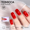 Picture of TOMICCA Red Gel Nail Polish, 1 Pcs Ruby Red Gel Polish Soak Off UV Red Nail Polish Gel, Long Lasting Gel Polish Red Color Nail Art DIY Manicure Salon