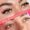 Picture of False Eyelashes Manga Lashes 10 Pairs False Eyelashes Japanese Style D Curl Anime Lashes Natural Cosplay Lashes Natural Look 15 MM Wispy Faux Mink Lashes Full Strip Doll Lashes by FANXITON