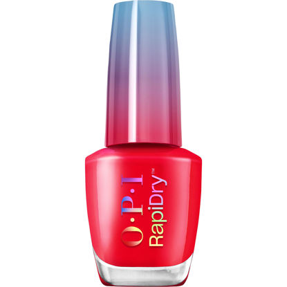 Picture of OPI RapiDry Haul Sass | Opaque Bright Red Crème Quick Dry Nail Polish | Vegan, Smudge Proof, Fast Drying