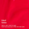 Picture of OPI RapiDry Haul Sass | Opaque Bright Red Crème Quick Dry Nail Polish | Vegan, Smudge Proof, Fast Drying