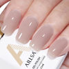 Picture of AILLSA Nude Gel Polish Secretly Love Translucent Gel Nail Polish Sheer Grey Jelly Gel Polish Long Lasting Senior Ash Neutral Color Pastel Nails Soak Off U V Gel for Nail Art at Home 0.51 Oz GB135