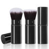 Picture of Keriloo Retractable Makeup Brush 2 Pack, Travel Kabuki Powder Foundation Makeup Brush Face Blush Brushes for Blending Liquid, Blush, Bronzer, Buffing, Sunscreen,Flawless Cosmetics