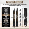 Picture of Viking Revolution Beard Pen (2 Pack) - Brown Beard Pencil Filler for Men Lapiz para Barba de Hombre - Beard Filler for Men Waterproof Beard Filling Pen Kit - Long Lasting Beard Filler Pen with Brush