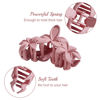 Picture of 4PCS Plumeria Hawaiian Flower Claw Clips - Large Strong Hold Beach Hair Accessories for Thick Hair (Colorful)
