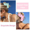 Picture of 4PCS Cute Plumeria Flower Claw Hair Clips for Women - Large, Strong Hold Beach Hair Accessories for Thick Hair (Colorful)