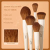 Picture of Jessup Makeup Brush Set 5Pcs Face Makeup Brushes Vegan Soft Foundation Brush Blush Brush Bronzer Contour Brush Highlighter Brush Fluffy Setting Powder Brush, Light Grey T493