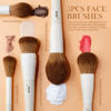 Picture of Jessup Makeup Brush Set 5Pcs Face Makeup Brushes Vegan Soft Foundation Brush Blush Brush Bronzer Contour Brush Highlighter Brush Fluffy Setting Powder Brush, Light Grey T493