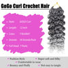 Picture of 7 Packs GoGo Curl Crochet Hair 12 Inch Short Curly Crochet Hair for Women Beach Curl Water Wave Deep Twist Crochet Braids Synthetic Braiding Hair Extensions(12 Inch, TGray)