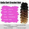 Picture of 7 Packs GoGo Curl Crochet Hair 12 Inch Short Curly Crochet Hair for Women Beach Curl Water Wave Deep Twist Crochet Braids Synthetic Braiding Hair Extensions(12 Inch, T1B/30/27)