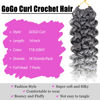 Picture of 7 Packs GoGo Curl Crochet Hair 14 Inch Short Curly Crochet Hair for Women Beach Curl Water Wave Deep Twist Crochet Braids Synthetic Braiding Hair Extensions(14 Inch, TGRAY)