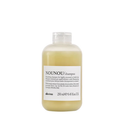 Picture of Davines NOUNOU Shampoo | Hydrating Deep Shampoo for Bleached, Permed, Relaxed, Damaged Hair or Very Dry Hair | Replenishes Chemically Processed Hair | 8.45 fl oz (Pack of 1)