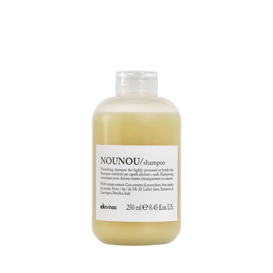 Picture of Davines NOUNOU Shampoo | Hydrating Deep Shampoo for Bleached, Permed, Relaxed, Damaged Hair or Very Dry Hair | Replenishes Chemically Processed Hair | 8.45 fl oz (Pack of 1)