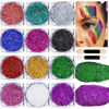 Picture of Teenitor Face Glitter Body Glitter Makeup Festival Glitter Gel, 12 Colors Face and Body Glitter Gel for Halloween Makeup, Hair Glitter Gel, Fine Glitter Gel Makeup, Glitter for Face and Hair