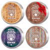 Picture of Viking Revolution 4 Beard Balm Variety Pack (1oz Each)- Sandalwood, Pine & Cedar, Bay Rum, Clary Sage - Beard Butter Styles, Strengthens and Softens Beards and Mustaches - Beard Wax for Men