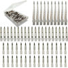Picture of Silver Metal Duck Billed Hair Clips Set - Alligator Roller Clips for Women's Long Hair Sectioning and Pin Curls, with Case