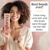 Picture of Lily England Detangling & Styling Brush - Pain-Free Brush for Curly Wet & Dry Hair With Flexible Bristles - Easy to Hold Rose Gold Brush for Women's 3c to 4c Curls