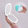 Picture of Mocado Compact LED Travel Makeup Mirror - 4 Inches 1X/10X Magnification Travel Mirror with Light Dimmable Double Sides Lighted USB Rechargeable Compact Mirror for Purse,Pocket,Travel(Blue Marble)