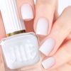 Picture of COSMOO Jelly White Nail Polish, 12ml Cream White Quick Dry Nail Lacquer for Nail Art Varnish, 0.41 fl oz