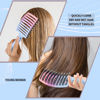 Picture of EKONAER Detangling Brush Boar Bristles Hair Brush for Adult & Kids Wet or Dry Hair,Curved and Vented Detangler Brush - Adds Shine and Makes Hair Smooth(Blue)