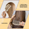 Picture of EKONAER Detangling Brush Boar Bristle Hair Brush,Suitable for Men, Women & Kids’ Long Curly Wet or Dry Hair,EKONAER Hairbrush for Thick Make Hair Shiny & Healthier(Gold)