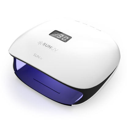 Picture of SUNUV 48W UV LED Nail Lamp, UV Light for Gel Polish with 4 Timer Settings, Nail Dryer with LCD Display Removable Base SUN4S Black