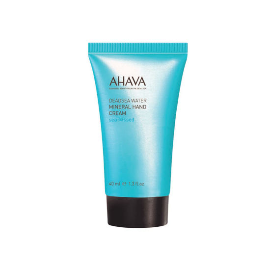 Picture of AHAVA Dead Sea Water Mineral Hand Cream, Sea-Kissed, Travel Size - Hand Moisturizer For Dry Cracked Hands, Light & Fast Absorbing, Enriched with Exlusive Osmoter, Witch Hazel & Allantoin, 1.3 Fl.Oz