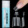 Picture of TOMICCA Short Coffin Nail Tips, Acrylic Nails Half Cover Nail Tips, No C Curve Full Matte Soft Gel x Nail Tips, Nail Extension Tips for Beginner and Professional 240Pcs 12 Sizes
