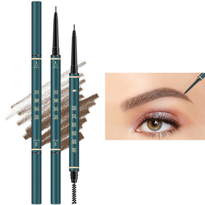 Picture of Eyebrow Pencil,3 PCS Waterproof Professional Makeup Micro Brow Pencil,Brow Kit with Eyebrow Brush and Razor,Ultra-Fine Mechanical Pencil,Eyebrow Pencils for Women