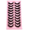 Picture of HBZGTLAD Soft Mink Eyelashes 3D Curl Winged End Eye Elongated Fake Lashes Thick Handmade Natural False Eyelash Messy Cross Lash Wholesale (LN118)