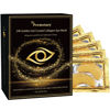 Picture of Permotary 30 Pairs 24K Gold Gel Crystal Collagen Eye Pads,Crystal Collagen Under Eye Mask for Moisturizing,Reducing Fine Lines&Dark Circles& Puffy Eyes Under Eye Patch for Women Men, Gold Boxed
