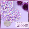 Picture of 2500PCS 5mm Resin Jelly Rhinestones in Bulk (Lavender Purple AB), Bedazzling Flatback Crystals Rhinestones for Crafting DIY Nail Decoration, Gems Diomand Charms for Tumbler Shoes Clothing Fabric