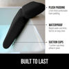 Picture of Gorilla Grip Bath Pillow for Tub, Improved Suction Cups, Luxury Bathtub Pillows, Headreast for Neck and Back Support, Relaxing Home Spa, Hot Tub and Bathroom Essentials, Gifts for Women, 2 Panel Black