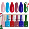 Picture of CANNI 6Pcs 9ml Gel Nail Polish Set- Pink Blue Red Deep Emerald Green Light Blue Gel Polish Kit Colors DIY at Home Salon Christmas New Year's Gifts for Girls