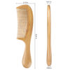 Picture of Onedor Handmade 100% Natural Green Sandalwood Hair Combs - Anti-Static Sandalwood Scent Natural Hair Detangler Wooden Comb (Fine Tooth)