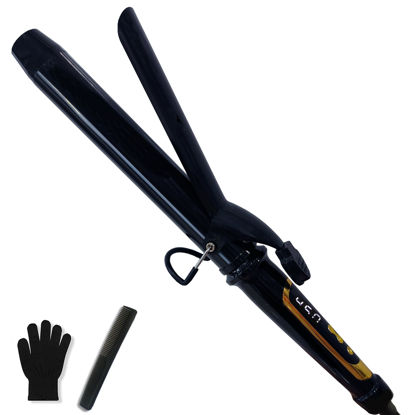 Picture of abp 1.25 Inch Curling Iron Extra Long Barrel with Ceramic Coating for Long/Medium Hair,1 1/4 INCH LCD Display Instant Heat up to 450°F with clamp,Hair Style Tool Girls & Women
