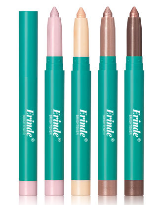 Picture of Erinde 4 Colors Eyeshadow Stick, Eye Brightener Stick, Shimmer Creamy Eye Shadow Makeup, Long Lasting Waterproof Glitter Highlighter Eye Liner Pencil Set