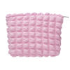 Picture of PAZIMIIK Floral Makeup Bag Large Cotton Zipper Pouch for Purse Travel Canvas Make Up Organizer for Women Cosmetic,Bubble Watermelon Pink