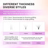 Picture of NAGARAKU Eyelash Extensions Individual Lashes 0.05mm D curl 8mm Classic Super Matte Black Soft Natural Faux Mink 16 rows Stable curl