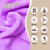 Picture of KODAMO Makeup Remover Cloth, Reusable Makeup Remover Pads Washable Travel Bag, Microfiber Makeup Removal Face Wash Cloths with Just Water, 12 Pack/Violet
