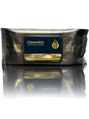 Picture of CleanSkin Cleansing Green Soap Tattoo Wipes All in One Solution Tattoo Wipes for during Tattooing | Tattoo Aftercare | Green Soap for Tattooing