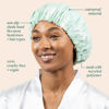 Picture of EcoTools XL Shower Cap, Large Hair Cap For Shower Or Bath, Protect Hair & Keep Dry, Reusable & Waterproof Material, Comfortable Fit For All Hair Types & Head Sizes, Cruelty-Free & Vegan, 1 Count