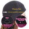 Picture of Celiarita Highlight Ombre Headband Wig Deep Wave Human Hair Wigs #4/27 Glueless 150% Density None Lace Front Machine Made Brazilian Virgin Deep Curly Human Hair Half Wigs for Black Women 12 Inch