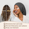 Picture of OLESILK 100% Silk Dreadlock Cap, Silk Bonnet for Long Hair, Braid Bonnet for Sleeping, Extra Large Bonnet for Women&Men, Loc Cap Hair Cover
