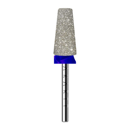Picture of Makartt Electric Nail Drill Bits: Tapered Barrel Carbide Diamond Sanding Bit for Nail Prep Shaping, Upgrade Drill Tips with Cross Teeth & Dust-Proof Ring for Manicure Salon Cuticle Remove, M #150 Grit
